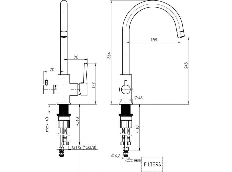 Dřezová baterie ULTRA-32