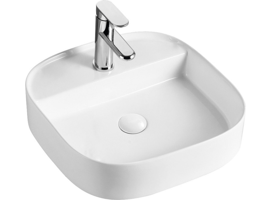 Keramické umyvadlo na desku GRINZA 45×45×11 cm