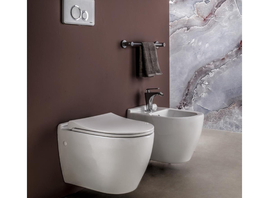 Závěsný bidet UNO 50 cm - bílý