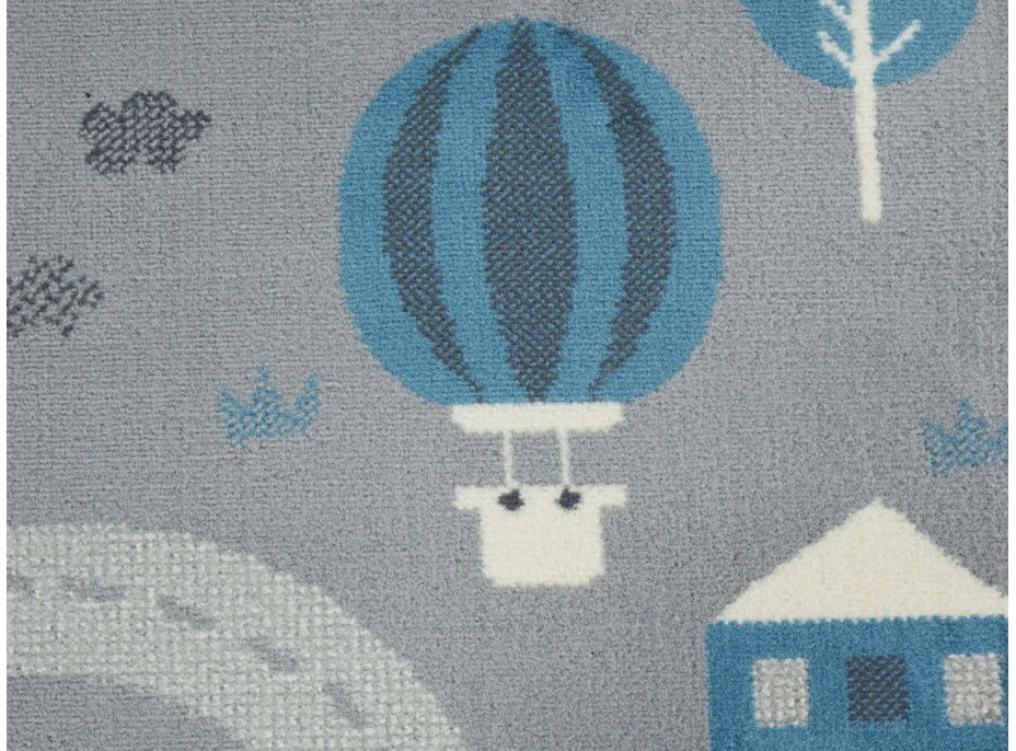 Dětský koberec Adventures 105536 Mouse Blue