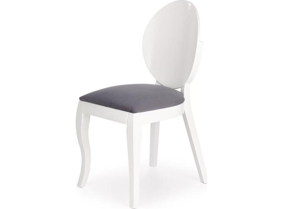 Jídelní židle RETRY - popelavá / bílá