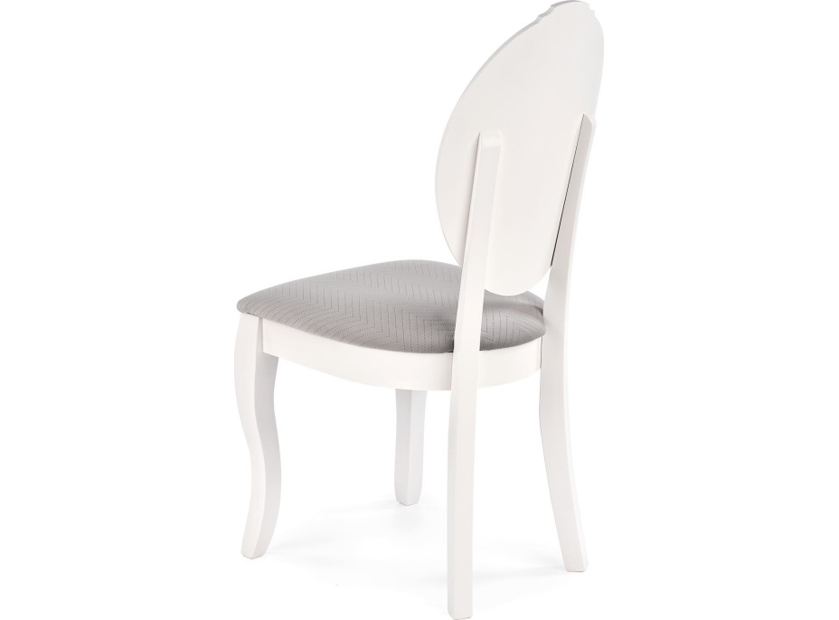 Jídelní židle RETRO - bílá / popelavá