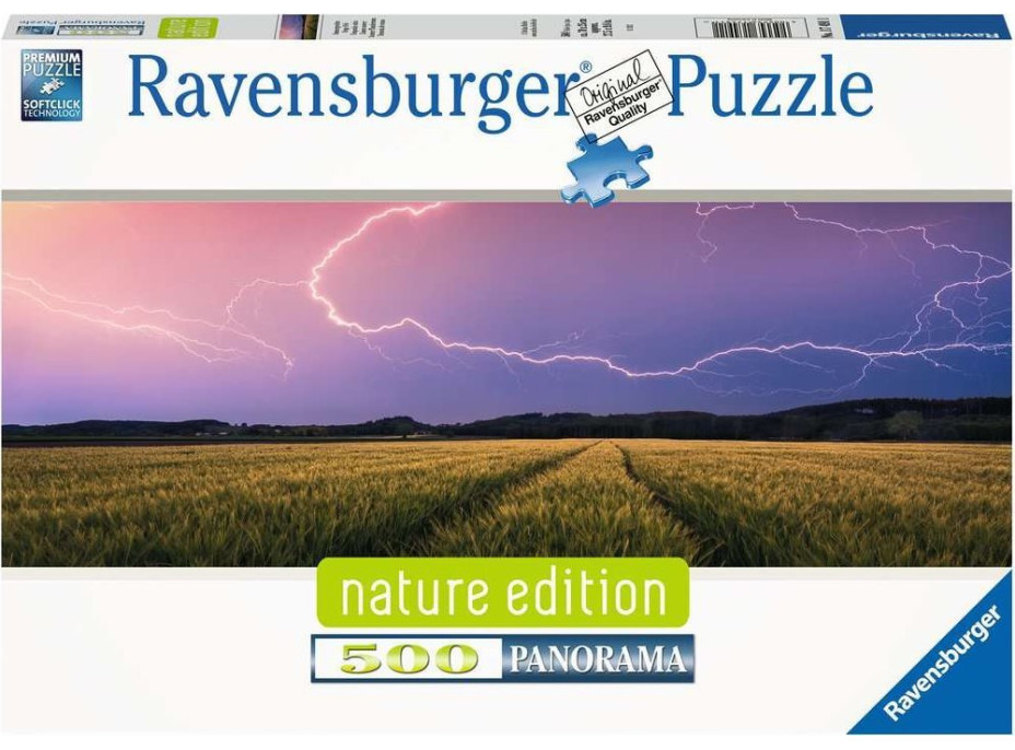 RAVENSBURGER Panoramatické puzzle Letní bouřka 500 dílků