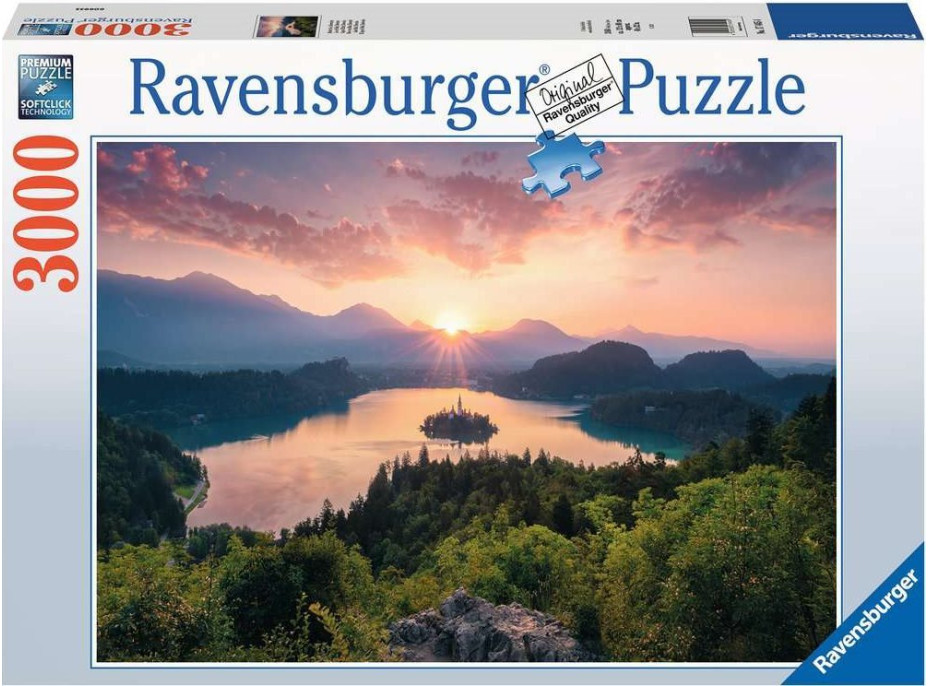 RAVENSBURGER Puzzle Bledské jezero, Slovinsko 3000 dílků