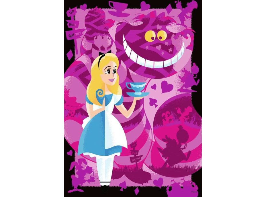 RAVENSBURGER Puzzle Disney 100 let: Alenka v říši divů 300 dílků