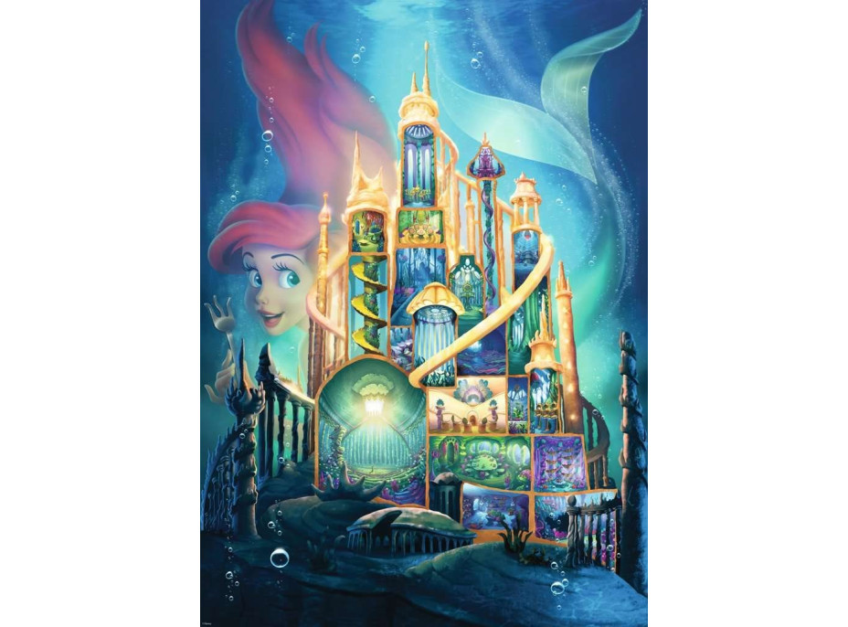 RAVENSBURGER Puzzle Disney Castle Collection: Ariel 1000 dílků