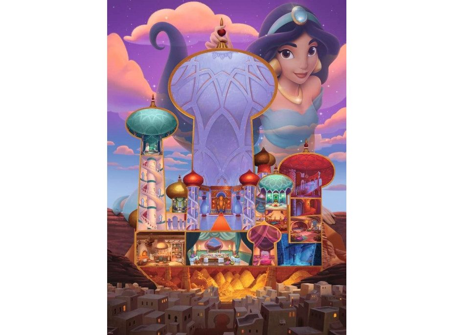 RAVENSBURGER Puzzle Disney Castle Collection: Jasmína 1000 dílků