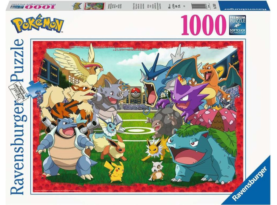 RAVENSBURGER Puzzle Pokémon: Poměr síly 1000 dílků