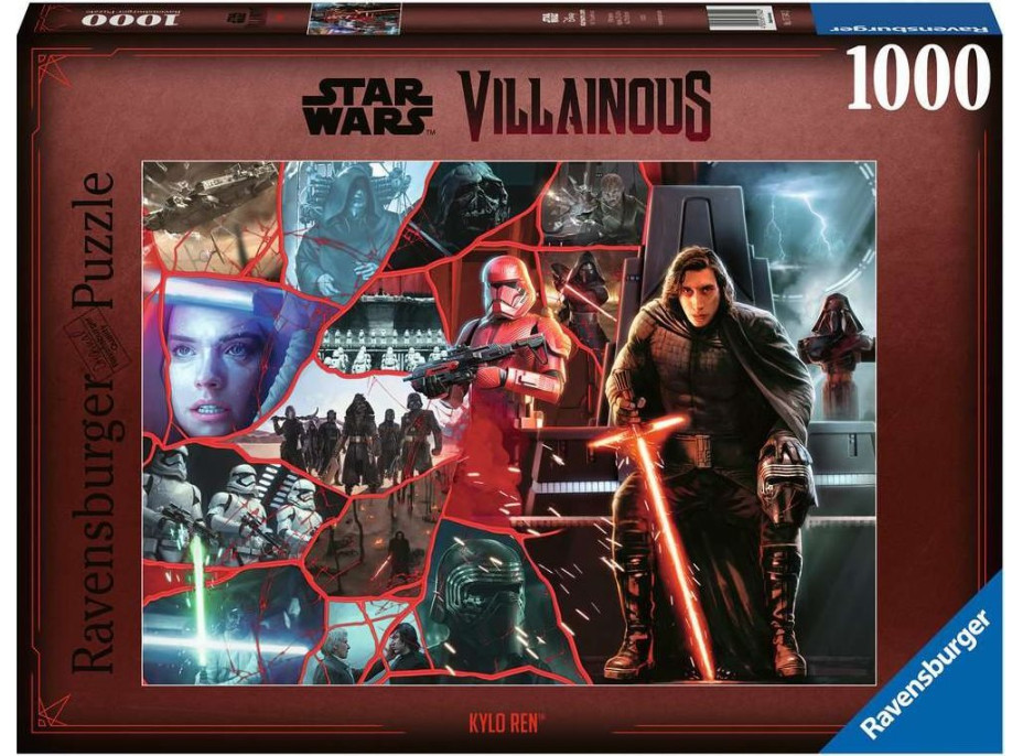 RAVENSBURGER Puzzle Star Wars Záporáci: Kylo Ren 1000 dílků