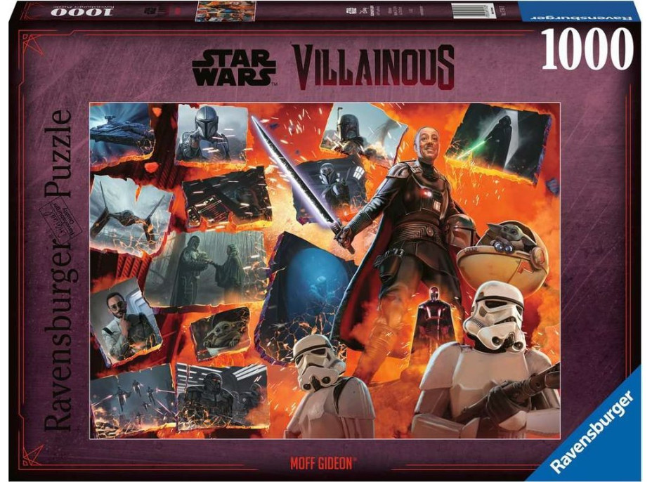 RAVENSBURGER Puzzle Star Wars Záporáci: Moff Gideon 1000 dílků