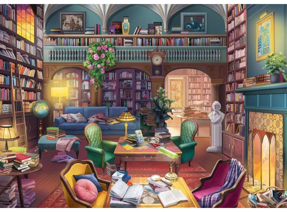 RAVENSBURGER Puzzle Vysněná knihovna XXL 500 dílků