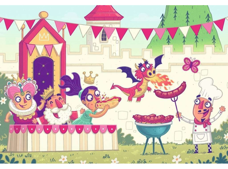 RAVENSBURGER Puzzle&Play: Královská party 2x24 dílků