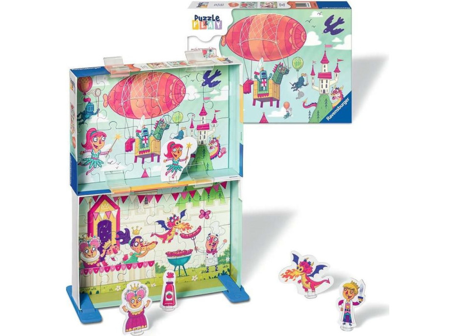 RAVENSBURGER Puzzle&Play: Královská party 2x24 dílků