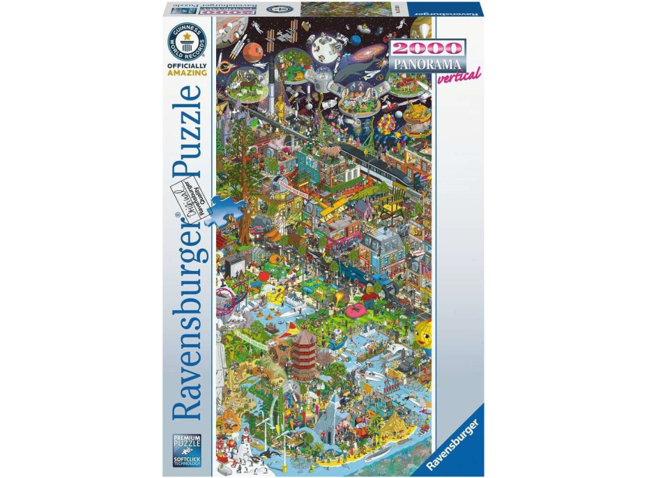 RAVENSBURGER Vertikální puzzle Guinnessův svět rekordů 2000 dílků
