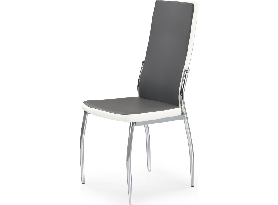 Jídelní židle BEATRICE - šedá / bílá