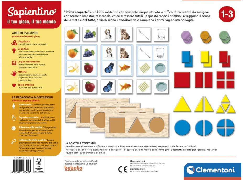 CLEMENTONI Sada Montessori: První objevy