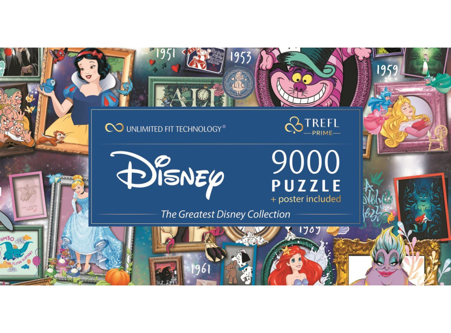 TREFL Puzzle UFT Disney: V průběhu let 9000 dílků