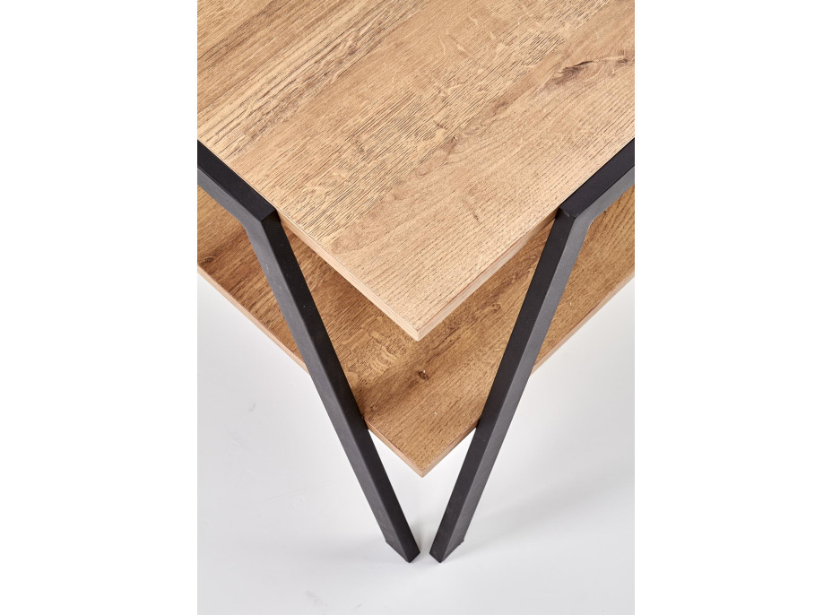 Konferenční stolek VOLT - černý/dub zlatý