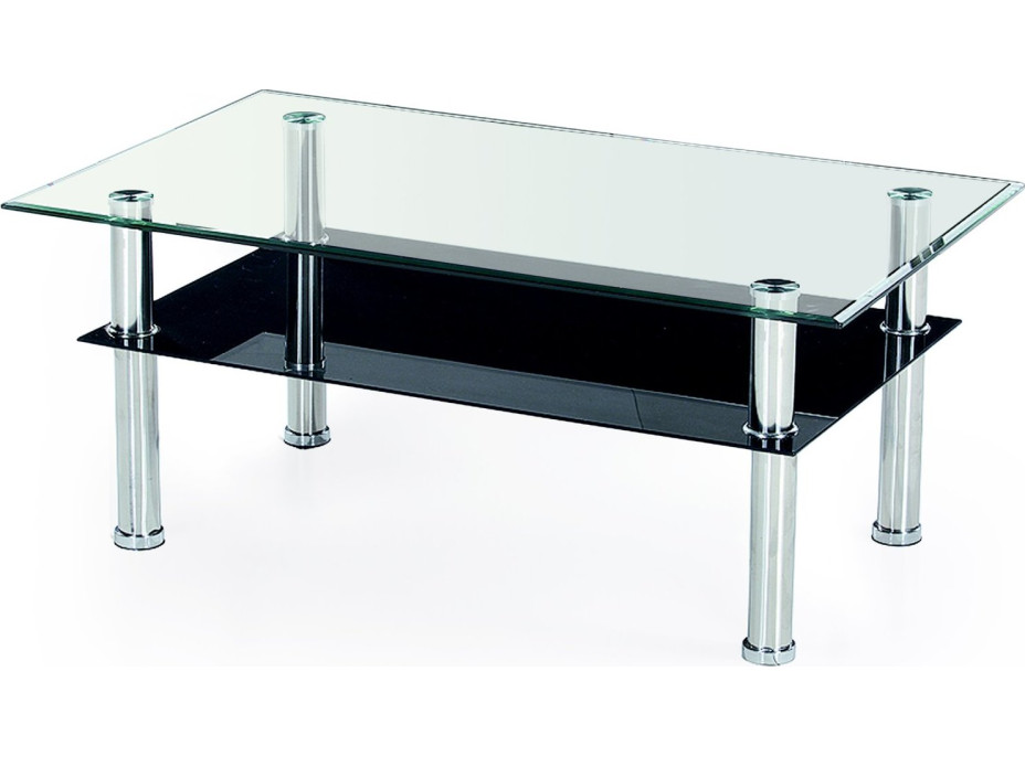 Konferenční stolek LADA - kov/sklo