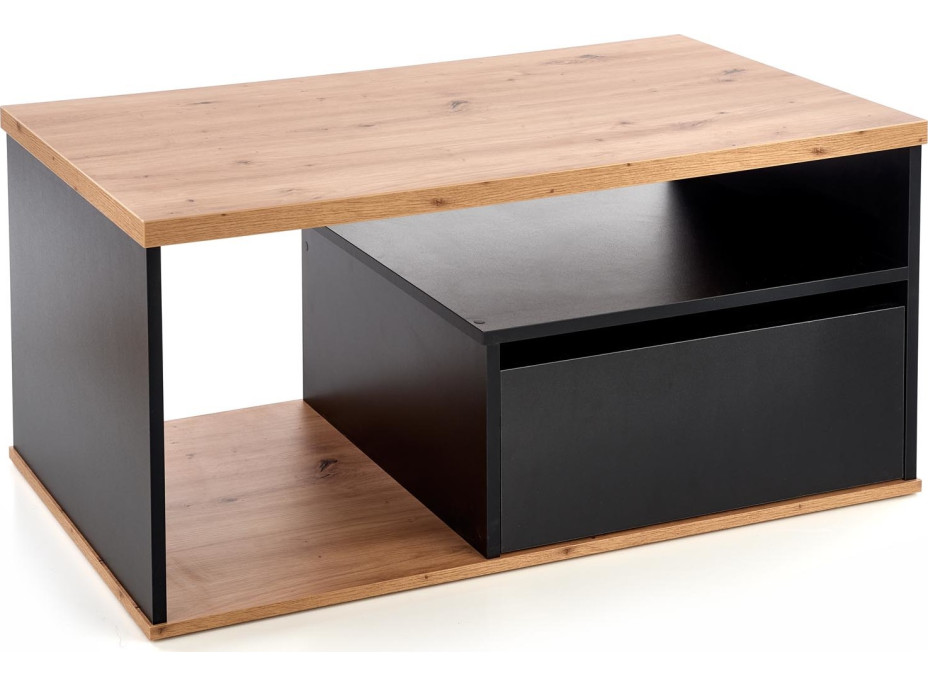 Konferenční stolek PARA - dub wotan/černý