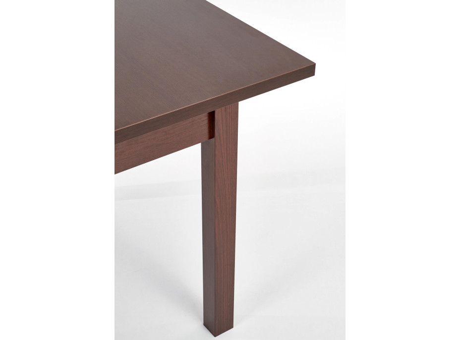 Jídelní stůl MAURICIUS - 118(158)x75x76 cm - rozkládací - tmavý ořech