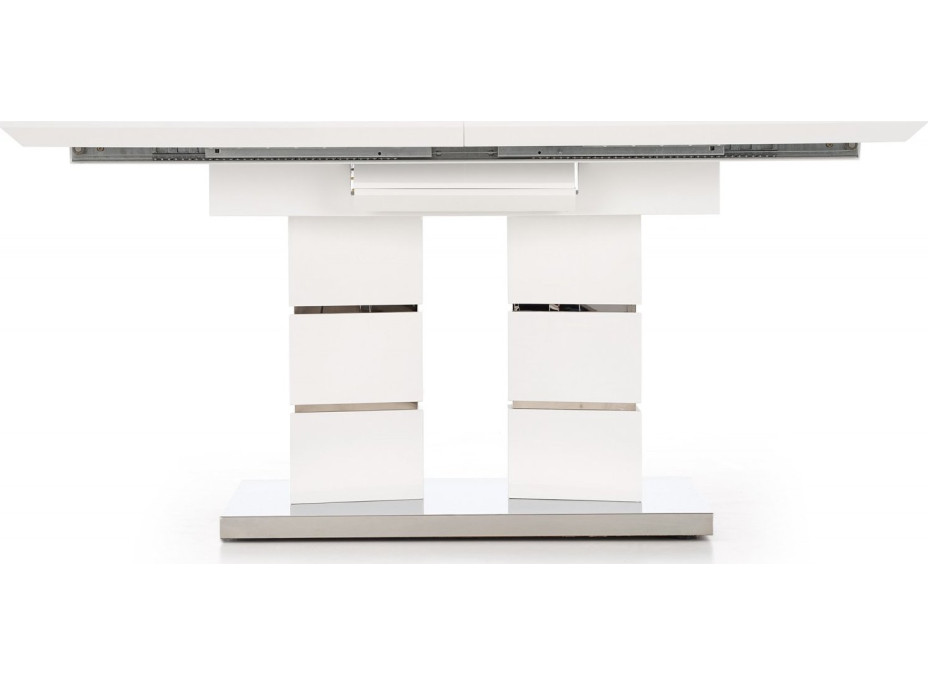 Jídelní stůl LORA 160(200)x90x75 cm - rozkládací - bílý