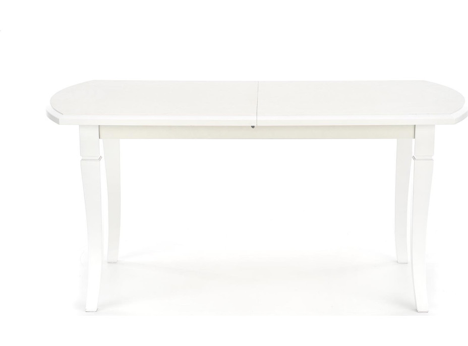 Jídelní stůl FREDERIK - 160(240)x90x74 cm - rozkládací - bílý