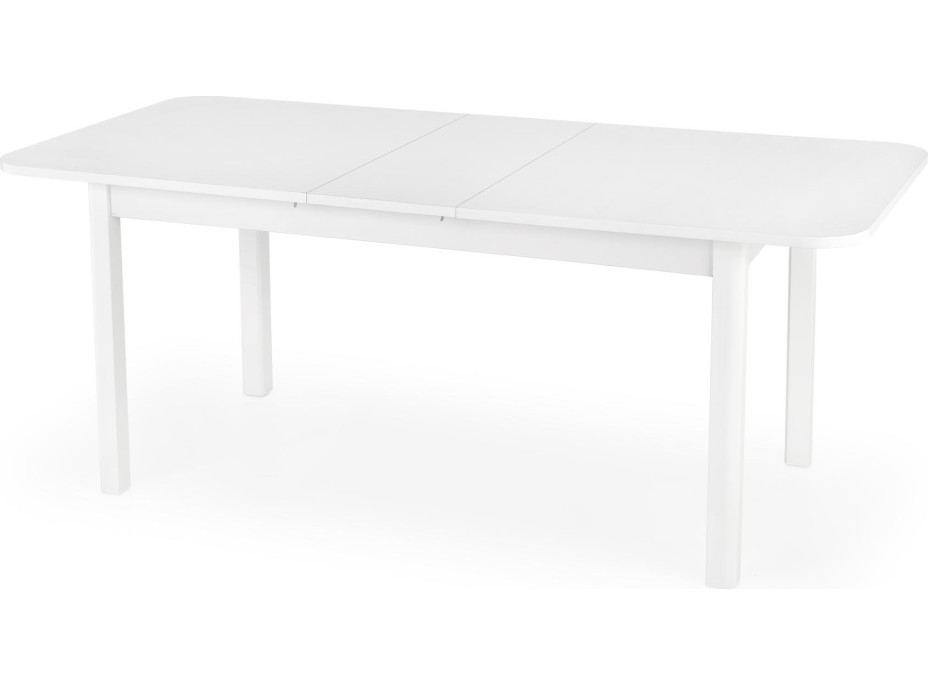 Jídelní stůl FLORA 160(228)x90x78 cm - rozkládací - bílý