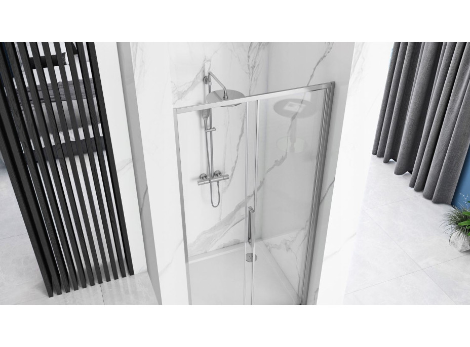 Sprchové dveře MAXMAX Rea RAPID slide 150 cm - chrom