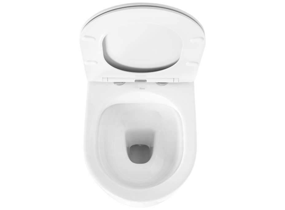 Závěsné WC Rea OLIVIER + Duroplast sedátko flat - bílé