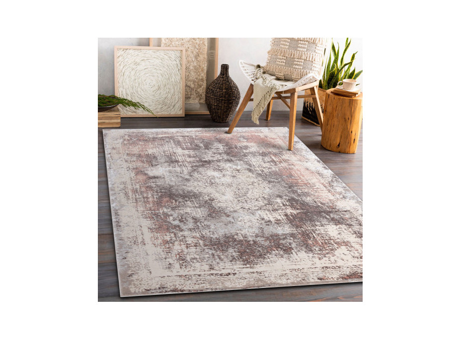 Kusový koberec Core W9784 Vintage rosette beige/pink