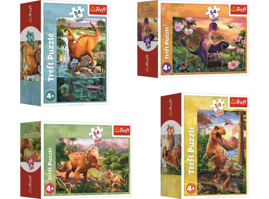 TREFL Displej Puzzle Úžasní dinosauři 54 dílků (40 ks)