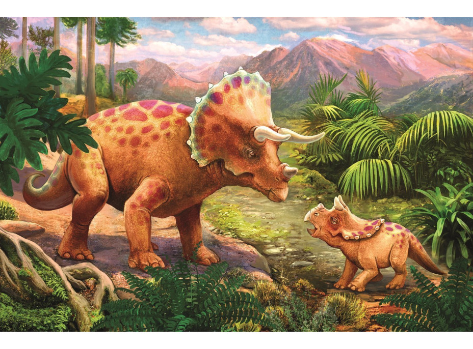 TREFL Displej Puzzle Úžasní dinosauři 54 dílků (40 ks)