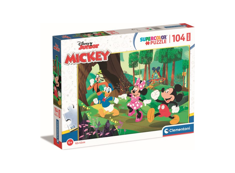 CLEMENTONI Puzzle Mickey a přátelé MAXI 104 dílků