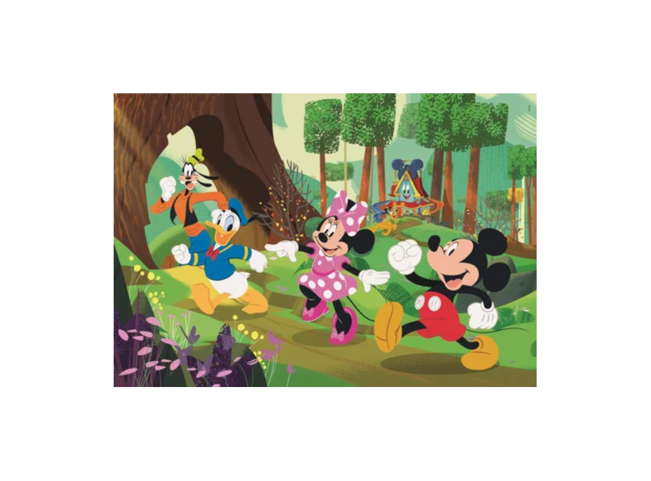 CLEMENTONI Puzzle Mickey a přátelé MAXI 104 dílků