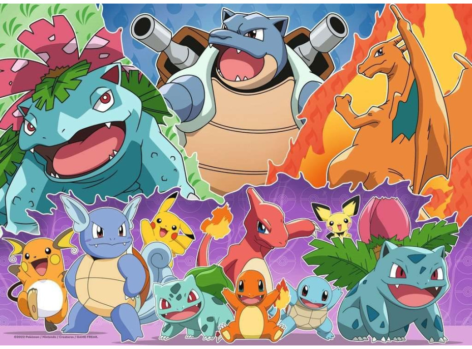 RAVENSBURGER Puzzle Pokémon 4x100 dílků