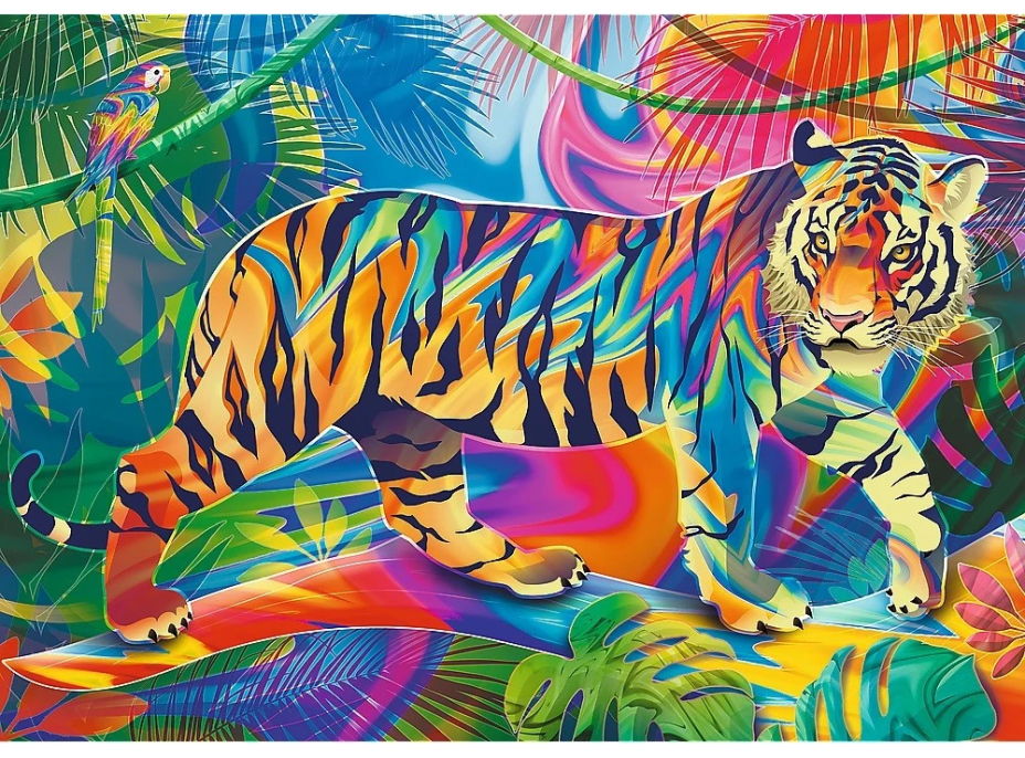 TREFL Puzzle UFT Color Splash: Setkání s tygrem 500 dílků