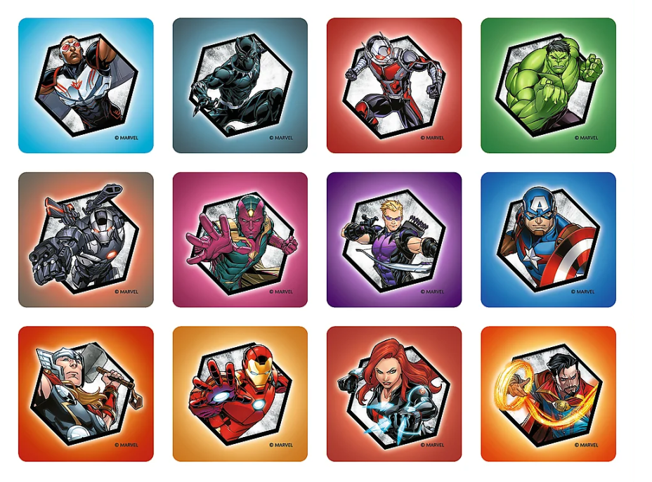 TREFL Sada 3v1 Avengers: Hrdinové v akci (2x puzzle + pexeso)