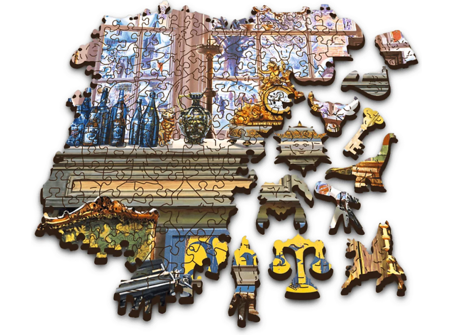 TREFL Wood Craft Origin puzzle Starožitnictví 1000 dílků
