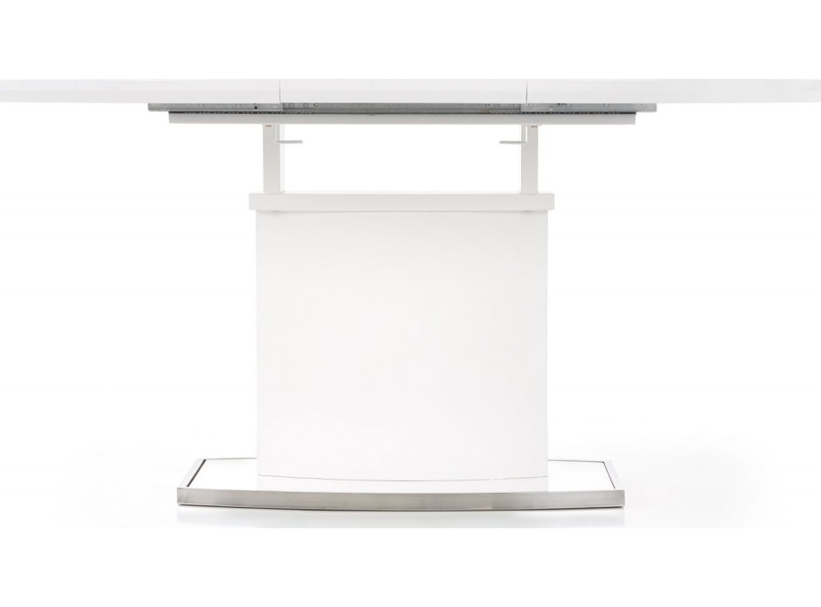 Jídelní stůl FRANK - 120(160)x120x76 - rozkládací - bílý
