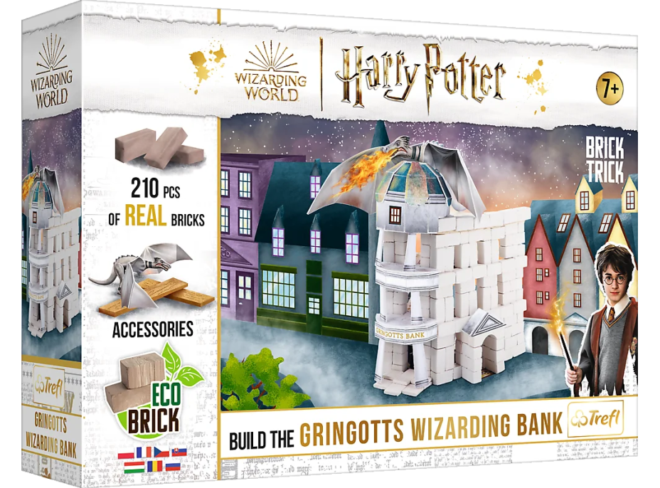 TREFL BRICK TRICK Harry Potter: Gringottova kouzelnická banka M 210 dílů