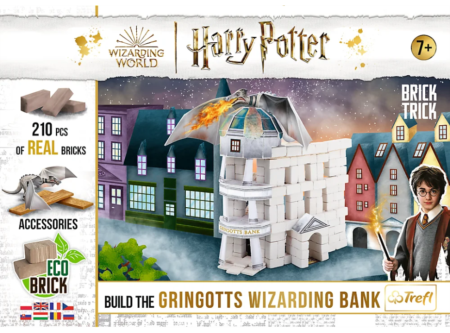 TREFL BRICK TRICK Harry Potter: Gringottova kouzelnická banka M 210 dílů