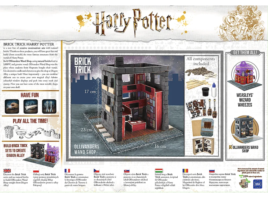 TREFL BRICK TRICK Harry Potter: Ollivanderův obchod s hůlkami M 230 dílů