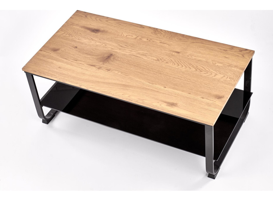Kancelářský stolek SOLACE - dub zlatý/černý