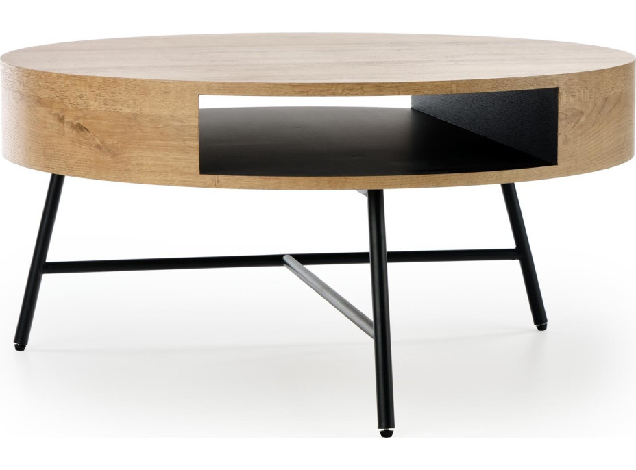 Konferenční stolek CAROLINE - dub zlatý/černý