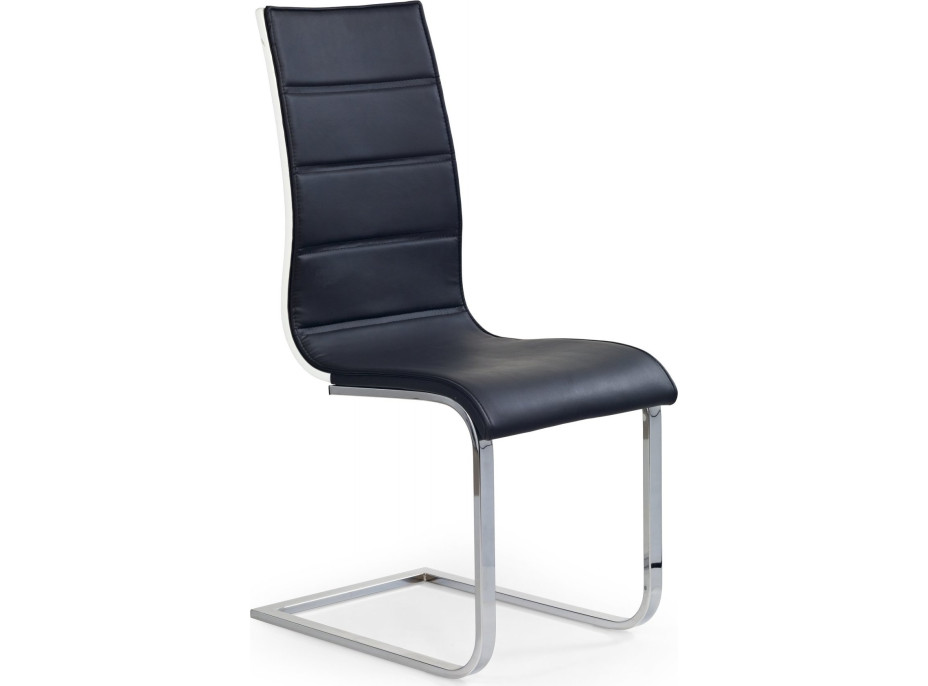 Jídelní židle PAMELA - černá/bílá