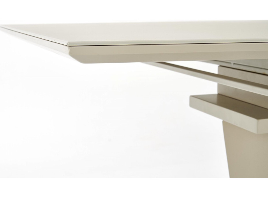 Jídelní stůl SAMUEL - 140(180)x80x76 cm - rozkládací - béžový mat