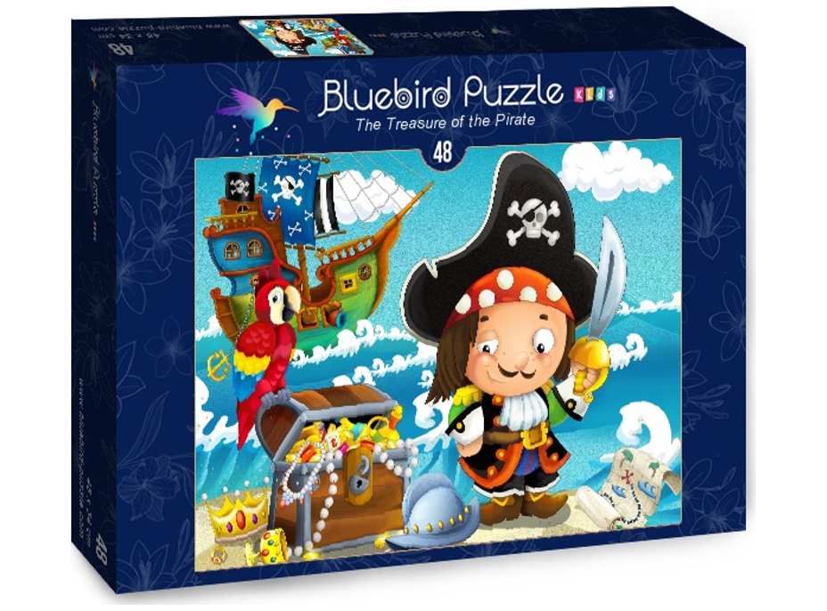 BLUEBIRD Puzzle Poklad pirátů 48 dílků