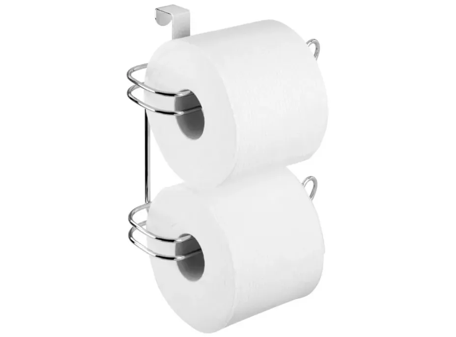 Držák toaletního papíru DOUBLE - kov - chromový