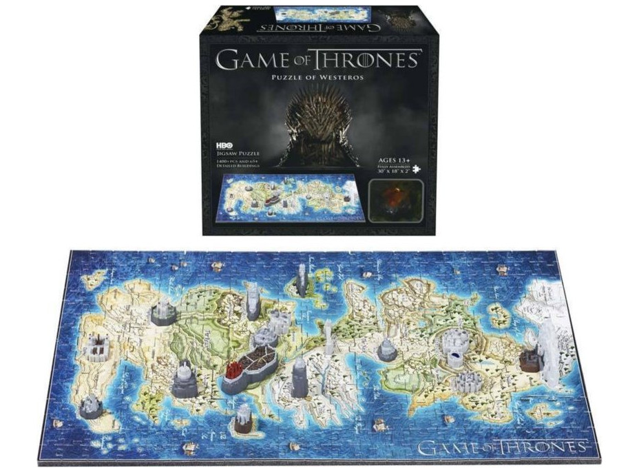 4D Cityscape 4D puzzle Hra o trůny: Westeros mini 367 dílků